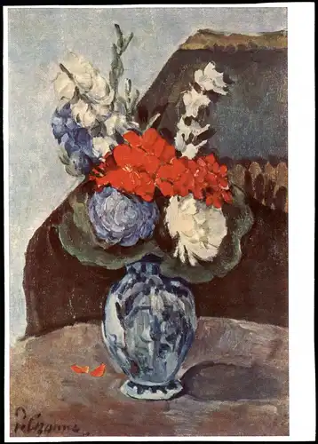 Paul Cézanne (1839-1906) Blumenstrauß Künstlerkarte: Gemälde / Kunstwerke 1975