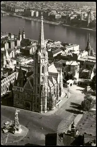 Postcard Budapest Mátyás-templom - Stadt 1965