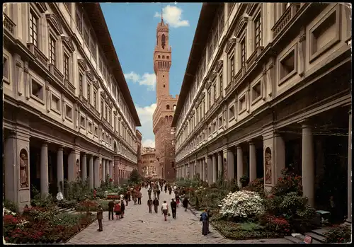 Cartoline Florenz Firenze The Uffizi Die Uffizien 1964