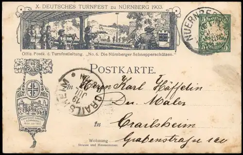 Nürnberg Die Nürnberger Schnepperschützen, 10. X. Deutsche Turnfest 1903