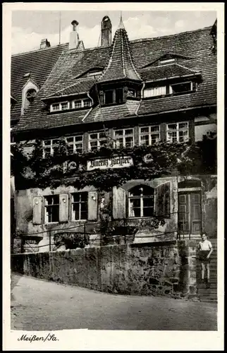 Ansichtskarte Meißen Weinstube Vinzenz Richter 1959