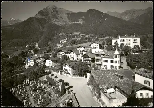 Cartoline Meran Merano Panorama-Ansicht Dorf Tirol b. Meran 1964