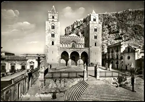Cartoline Cefalù Cattedrale Cathedral Kathedrale 1960