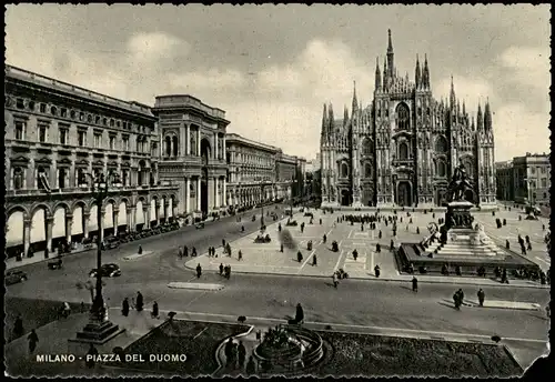 Cartoline Mailand Milano PIAZZA DEL DUOMO The Don Square 1950