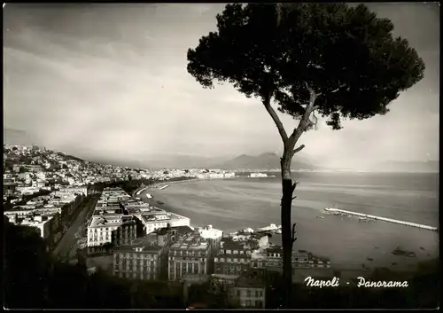 Cartoline Neapel Napoli Panorama-Ansicht 1950