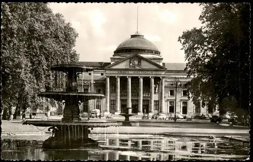 Ansichtskarte Wiesbaden Partie am Kurhaus 1958