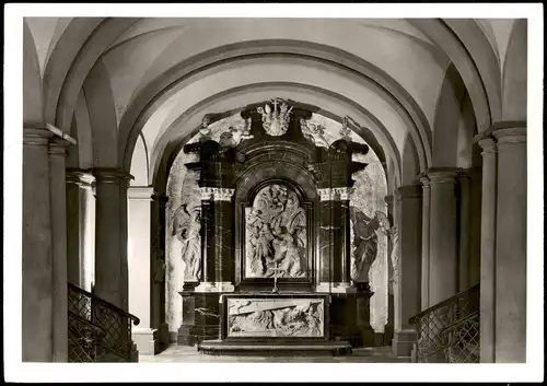 Fulda DOM Bonifatiusgruft Grabstätte d. Heiligen Bonifatius Krypta 1960