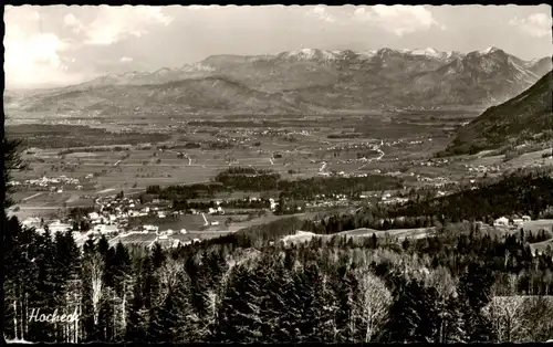 Bad Feilnbach Panorama Blick vom Hocheck mit Inntaler Berge 1966