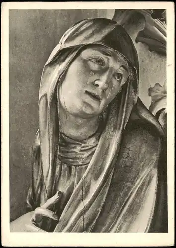 Postcard Ottmachau Otmuchów Madonna unter dem Kreuz 1940
