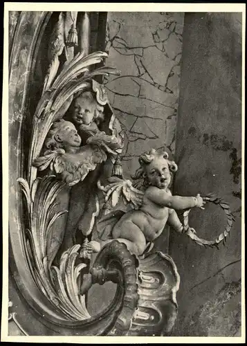 Ansichtskarte Ottobeuren Joh. Mich. Feuchtmeyer: Putte Abteikirche 1961