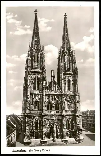 Ansichtskarte Regensburg Dom Echtfoto-AK 1940