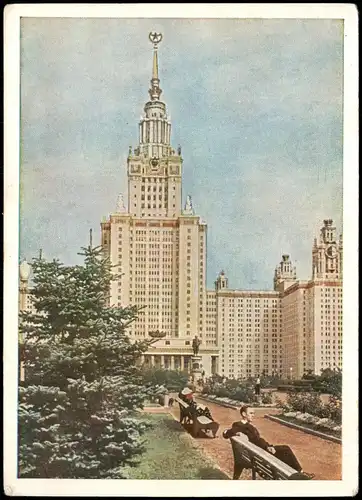 Moskau Москва́ Москва  Государственного универси/Staatliche Universität 1962