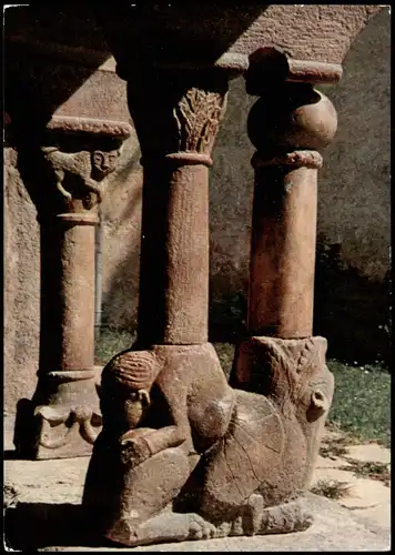 Ansichtskarte Millstatt Kreuzgang, Romanische Säulen, XI. Jhdt. 1968