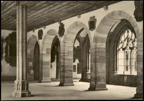 Ansichtskarte Basel Basler Münster Kreuzgang 1960