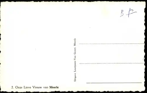 Ansichtskarte  Religiöse Motiv-AK: Onze Lieve Vrouw van Meerle 1960