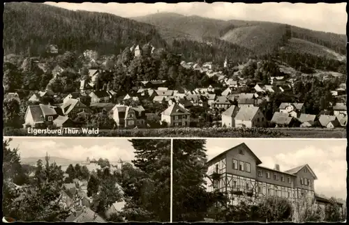 Ansichtskarte Elgersburg DDR Mehrbildkarte u.a. mit Panorama-Ansichten 1960