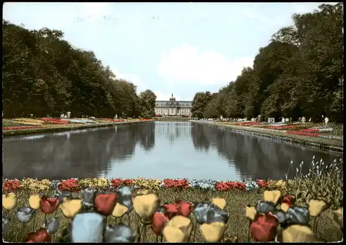 Ansichtskarte Benrath-Düsseldorf Schloßpark Schloss 1967