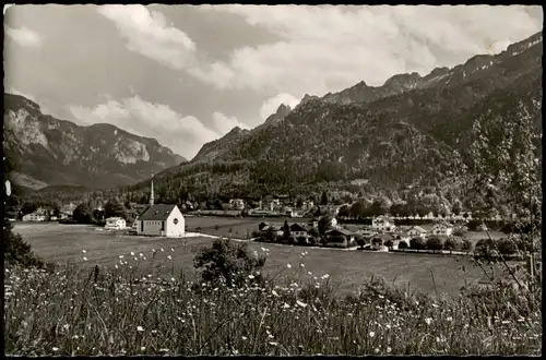 Bayerisch Gmain Panorama-Ansicht gg. Untersberg und Lattengebirge 1960