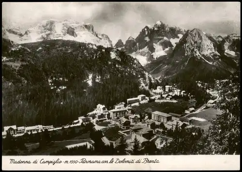 Madonna di Campiglio Sankt Maria im Pein Blick auf die Stadt 1937