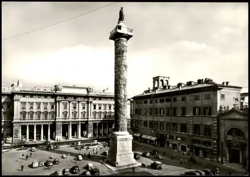 Cartoline Rom Roma Piazza Colonna 1961