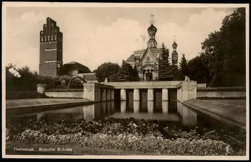 Ansichtskarte Darmstadt Künstlerkolonie Künstler-Kolonie 1930