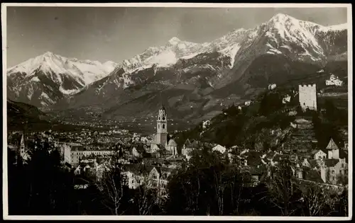 Cartoline Meran Merano Panorama-Ansicht 1931