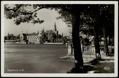 Ansichtskarte Konstanz See Uferpromenade Stadt Teilansicht 1940