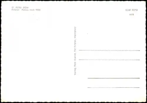 Fritzlar ST. PETRI - DOM Petrus nach 1100 Motiv-AK Religion/Kirche 1960