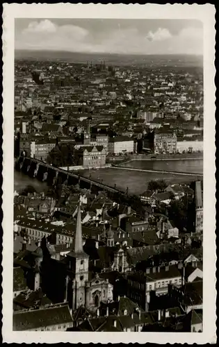 Postcard Prag Praha Celkový pohled Gesamtansicht Panorama-Ansicht 1940