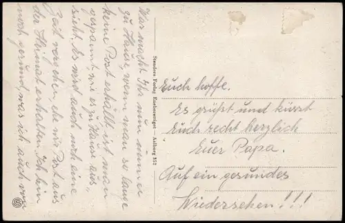 Postcard Aalborg Ålborg Panorama-Ansicht 1940