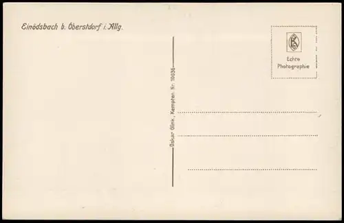 Einödsbach-Oberstdorf (Allgäu) Panorama-Ansicht mit Allgäuer Bergen 1940