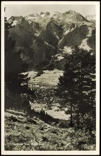 Ansichtskarte Bludenz Panorama-Ansicht mit Rhätikon 1950