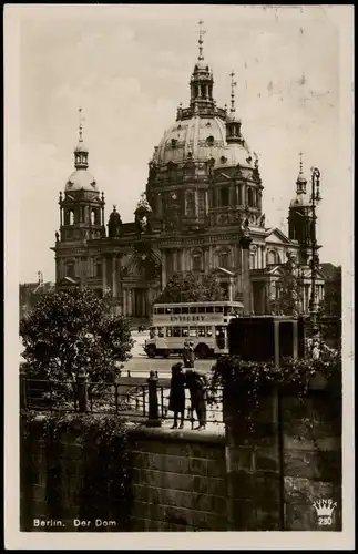 Ansichtskarte Mitte-Berlin Berliner Dom, Doppelstockbus 1929