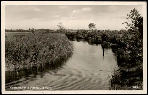 Postcard Fischerkathen Pogorzelica Liebelose. 1930