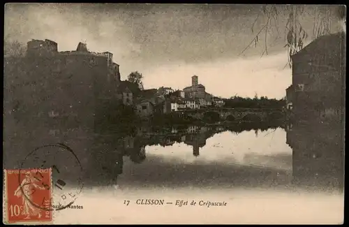 CPA Clisson Effet de Crépuscule 1910