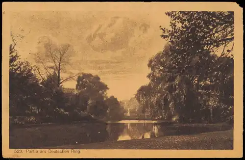 Ansichtskarte Köln Deutscher Ring - Park 1921