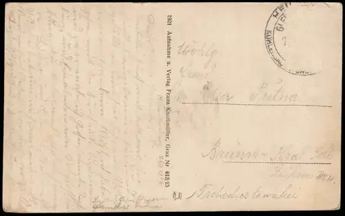 Ansichtskarte Bad Gleichenberg Villa Streichenwein 1925