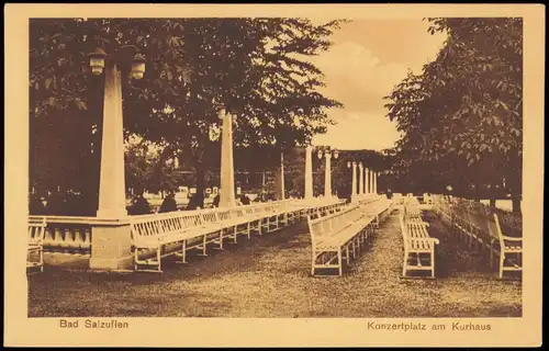 Ansichtskarte Bad Salzuflen Konzertplatz am Kurhaus 1923