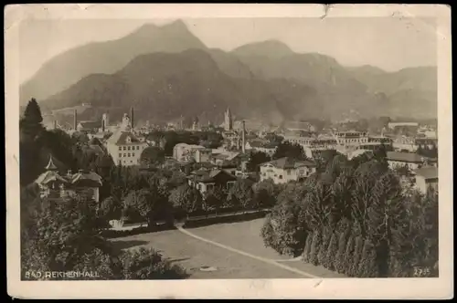 Ansichtskarte Bad Reichenhall Stadtpartie 1924