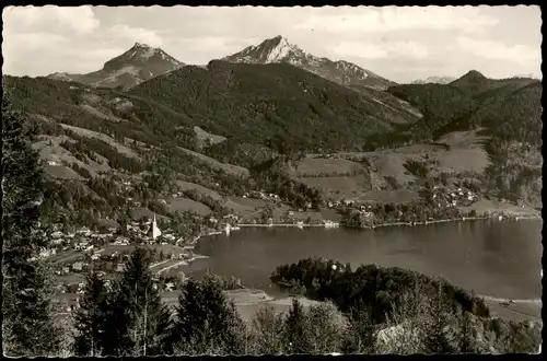 Schliersee Panorama-Ansicht gegen Wendelstein u. Breitenstein 1955
