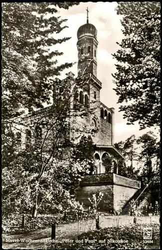 Wannsee-Berlin Havel-Wochenendkirche Peter und Paul auf Nikolskoe 1962