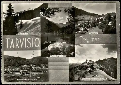 Cartoline Tarvis Tarvisio Trbiž Mehrbildkarte Umland-Ansichten 1960