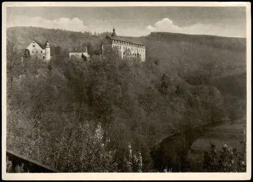 Schwarza (Thüringer Wald) Schwarzburg i. Thür. Panorama-Ansicht 1950