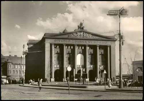 Ostrau Moravska Ostrava Ortsansicht, Divadlo Zdeňka Nejedlého 1970