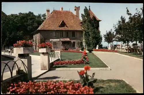 CPA Thonon-les-Bains Le belvédère et le château de Sonnaz 1970