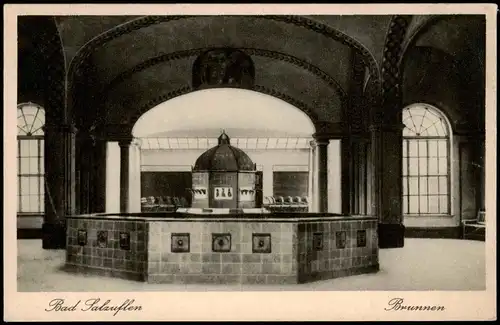 Ansichtskarte Bad Salzuflen Brunnen - Halle, Innen 1928
