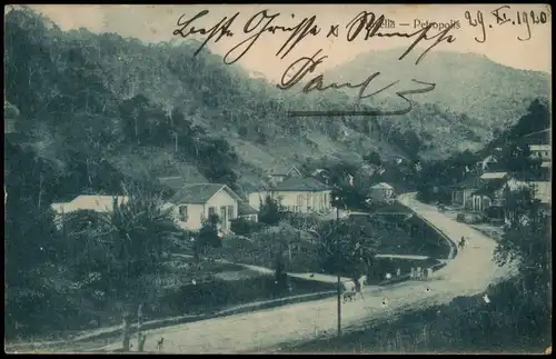 Postcard Petrópolis Mosella - Straße, Brasilien Basil 1912