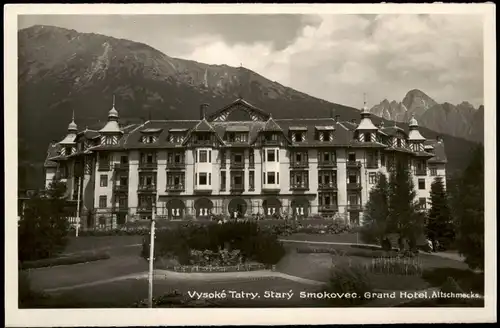 Altschmecks-Vysoké Tatry Starý Smokovec | Ótátrafüred Grand Hotel 1932