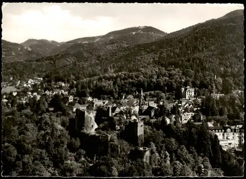 Ansichtskarte Badenweiler Luftbild Luftaufnahme, Ort im Schwarzwald 1962