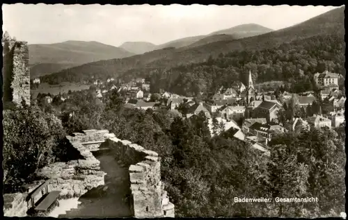 Ansichtskarte Badenweiler Panorama-Ansicht Gesamtansicht 1962
